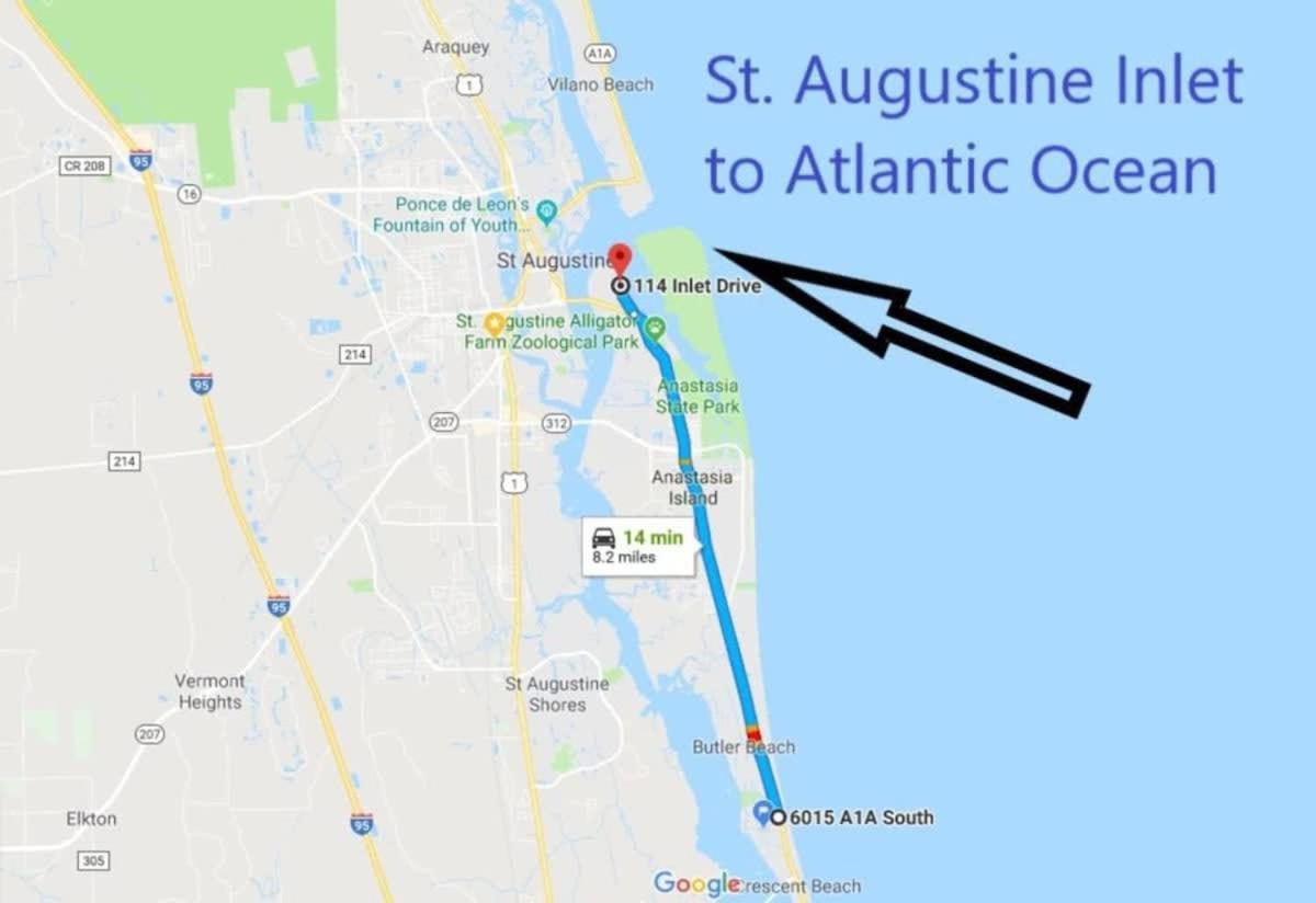 Canal Home Dock Walk To Beach Kayaks Sup Fishing سانت أوغيستين المظهر الخارجي الصورة